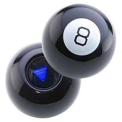 Шар - предсказатель Magic ball 8 на Английском языке 10 см.