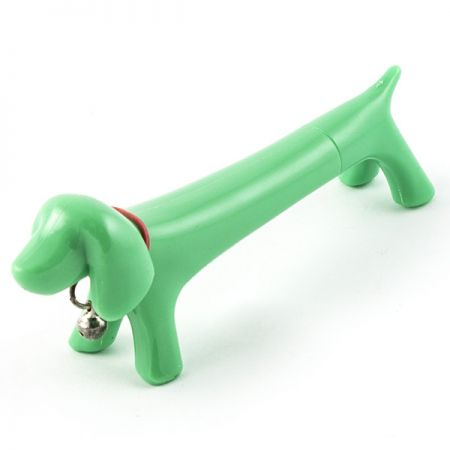 Ручка Собака зеленая