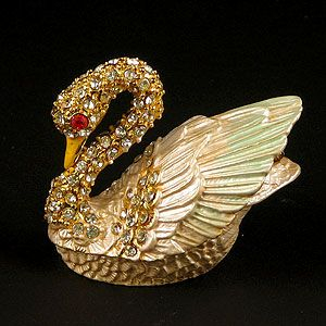 Шкатулка для ювелирных украшений Лебедь