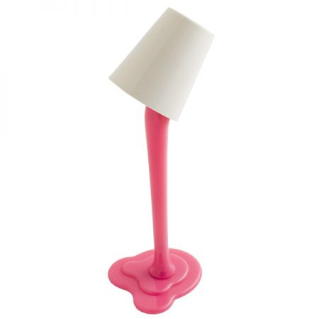 Ручка Лампа с подсветкой розовая