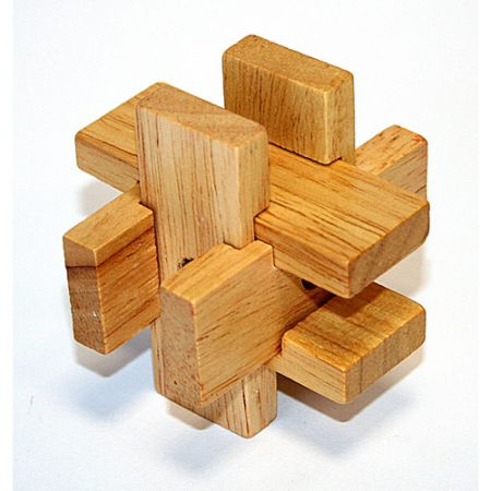 Головоломка деревянная в картонной коробке К25