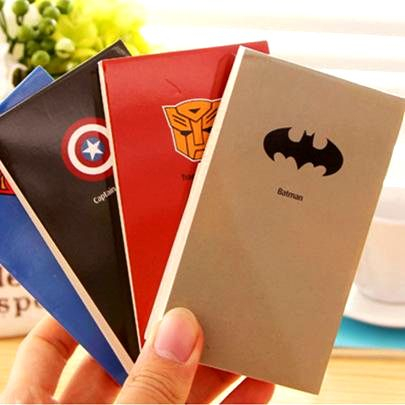 Блокноты для записей Супергерой, набор 4 шт
