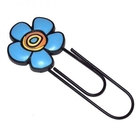 Закладка-скрепка Голубой цветок