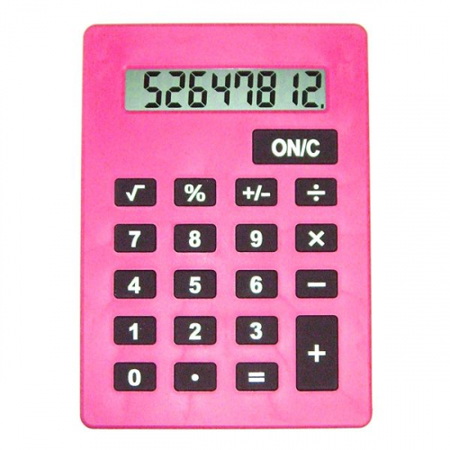 Калькулятор большой А4 розовый