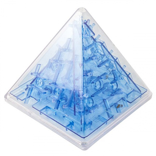 Головоломка лабиринт Пирамида синяя