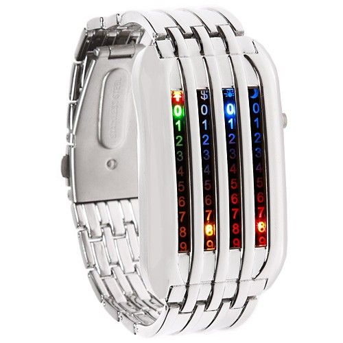 Led Watch - часы Матрица 4 линии наручные