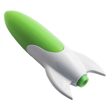 Ручка Ракета зеленая с фонариком N 3
