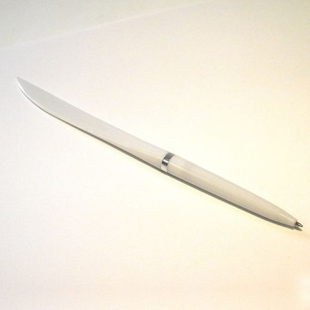 Ручка Нож белая 18,5 см шариковая