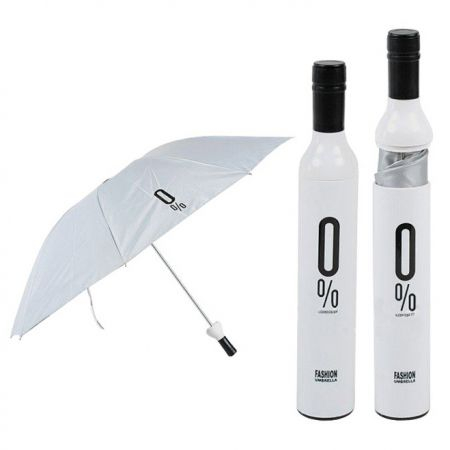 Зонт в бутылке белый