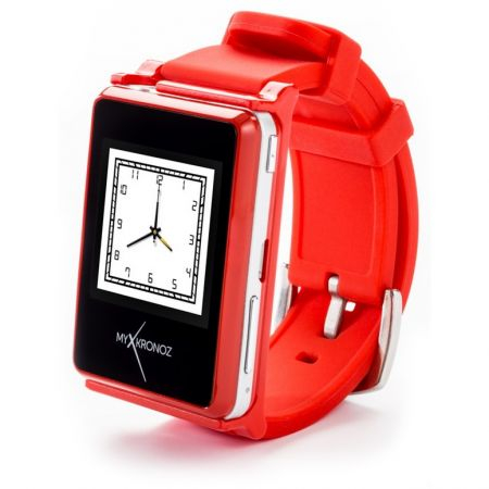 Умные наручные часы для iPhone Samsung MyKronoz ZeNano Red (красные) SW