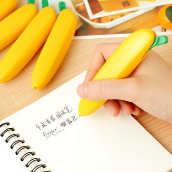 Ручка шариковая Банан автоматическая, набор 3 шт