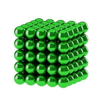 Головоломка Нео куб 5мм 125 сфер зеленый