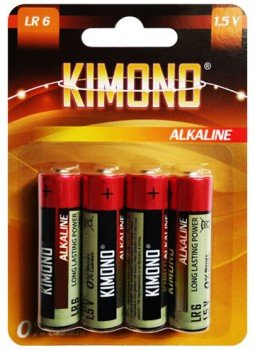 KIMONO (пальчиковые) алкалиновые батарейки 4 шт. - 88р