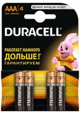 Duracell (мизинчиковые) алкалиновые батарейки 4 шт.
