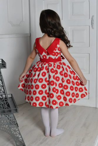 Платье для девочки Л19-5 Забава красный