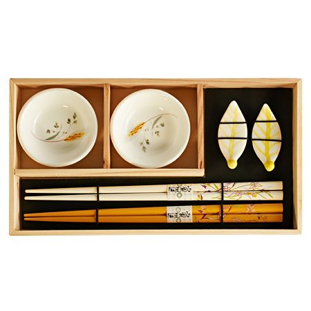 Набор для суши на 2 персоны (2 пиалы, палочки,подставки)