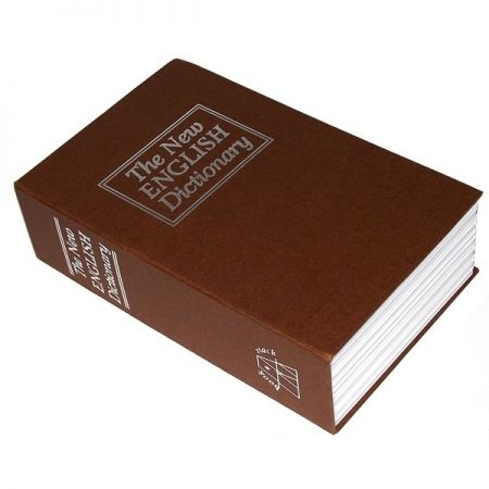 Книга сейф Английский словарь Коричневый кодовый замок