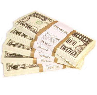 Пачка денег - 1 000 000 долларов сувенирная