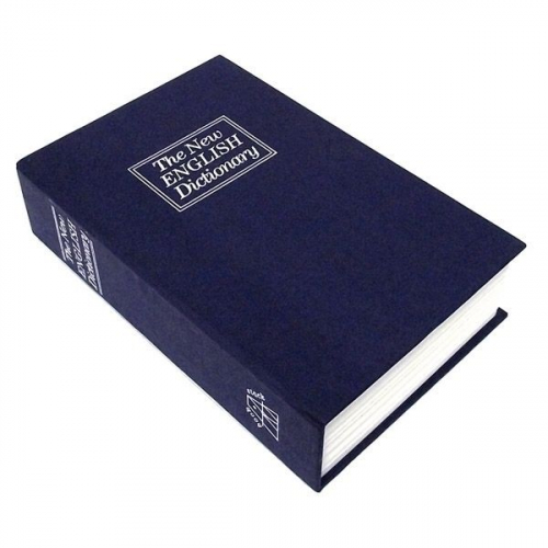 Книга сейф Английский словарь Синий кодовый замок