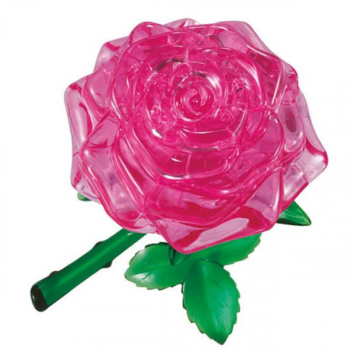 Головоломка 3D Роза розовая