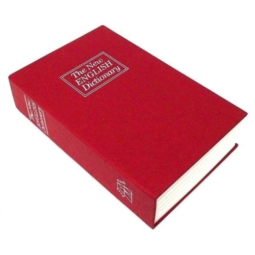 Книга сейф Английский словарь Красный кодовый замок
