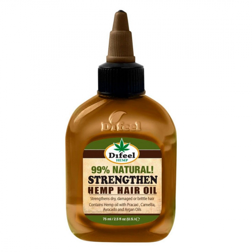 Натуральное укрепляющее масло для волос с маслом конопли Difeel 99% Strengthen