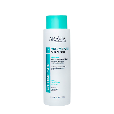 ARAVIA Шампунь бессульфатный для придания объёма тонким и склонным к жирности волосам / Volume Pure Shampoo 400 мл