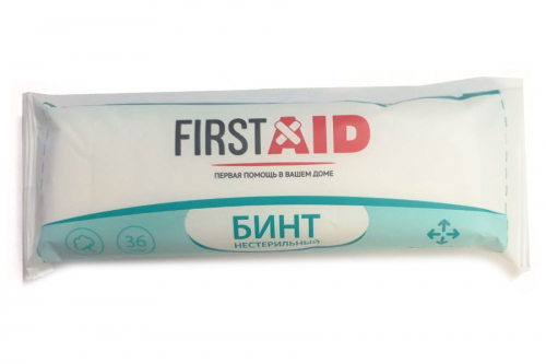 Firtst Aid бинт марлевый медицинский нестерильный 5х10см