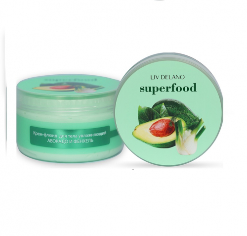 Superfood Крем-флюид для тела увлажняющий Авокадо и фенхель 240г