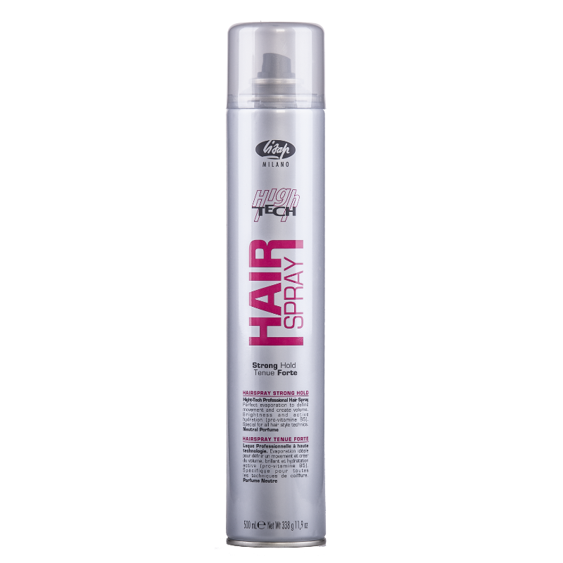 LISAP Лак сильной фиксации для укладки волос / Hair Spray Strong Hold HIGH TECH 500 мл