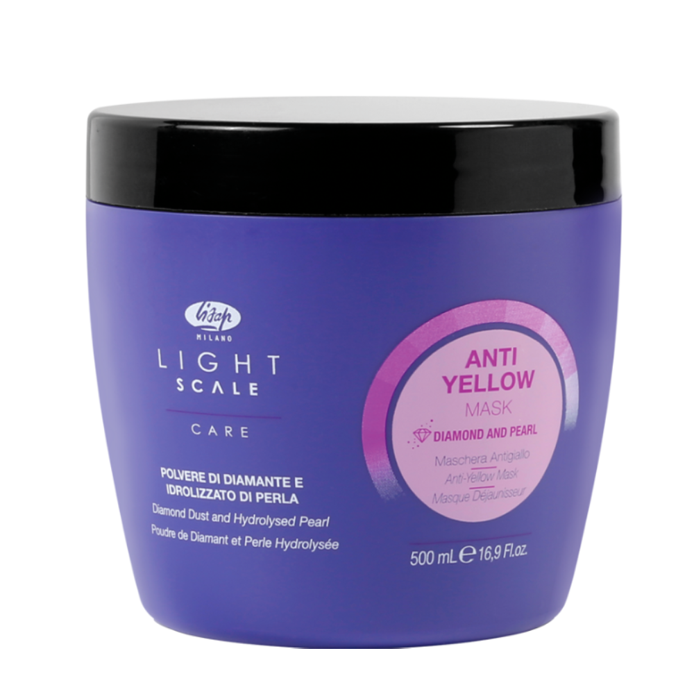 LISAP Маска для осветленных, мелированных и седых волос / Light Scale Care Anti Yellow Mask 500 мл