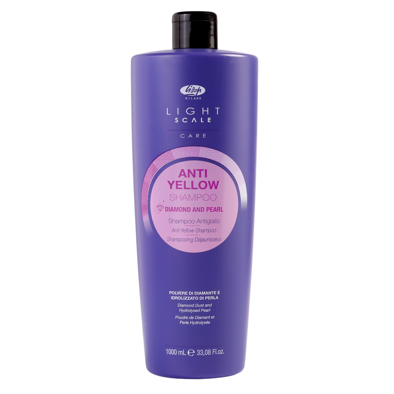 LISAP Шампунь для осветленных, мелированных и седых волос / Light Scale Care Anti Yellow Shampoo 1000 мл