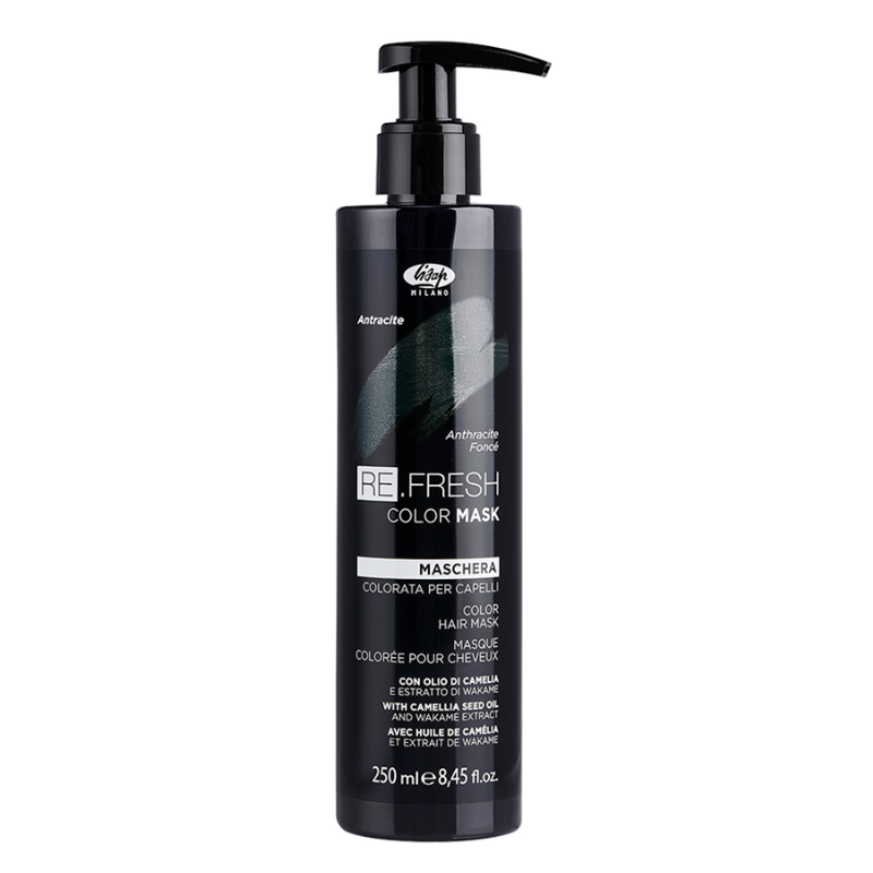 LISAP Маска оттеночная для волос, антрацит / Re.fresh Color Mask 250 мл