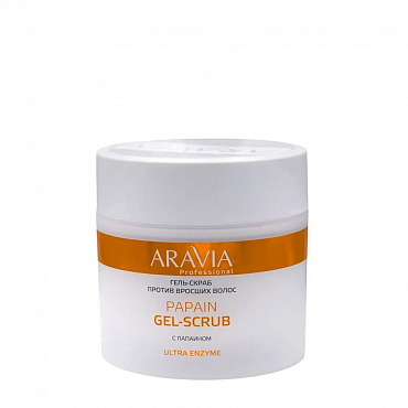 ARAVIA Гель-скраб против вросших волос / Professional Papain Gel-Scrub 300 мл