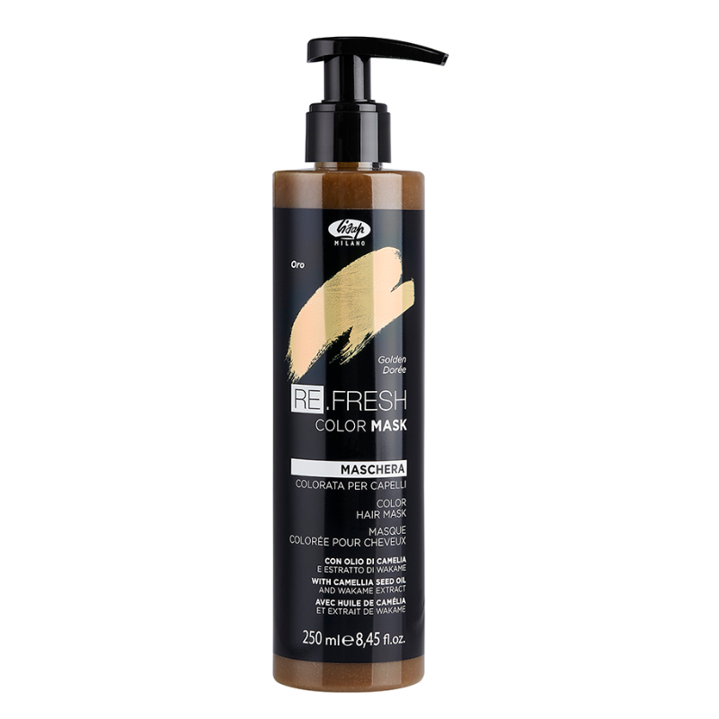 LISAP Маска оттеночная для волос, золотой / Re.fresh Color Mask 250 мл