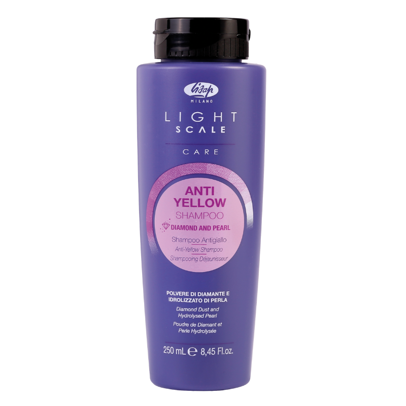 LISAP Шампунь для осветленных, мелированных и седых волос / Light Scale Care Anti Yellow Shampoo 250 мл