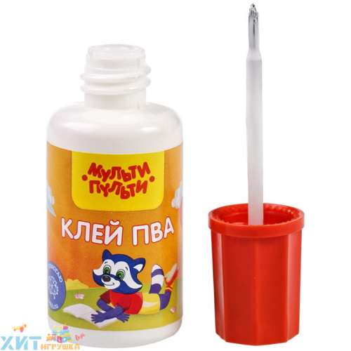 Клей ПВА 20 г с кисточкой Мульти-Пульти КЛ_28638, КЛ_28638