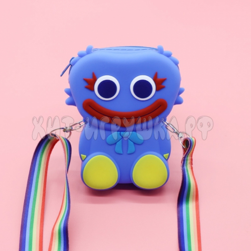 Силиконовая сумка  Huggy Wuggy Хагги Вагги с регулирующимся ремешком в ассортименте sym_HW, sym_HW
