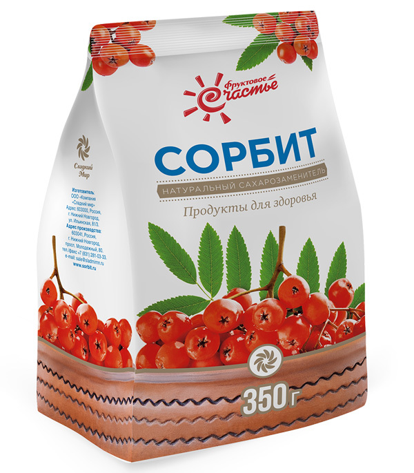 Сорбит пищевой, порошок, 350г.