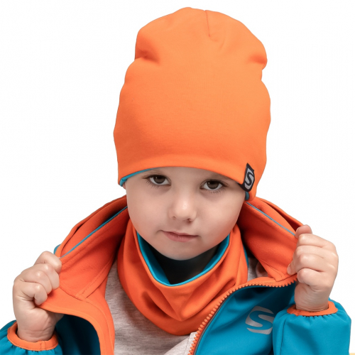 Куртка для мальчика Softshell Бирюзовый-оранжевый