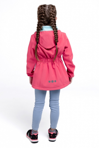 Куртка для девочки Softshell Розовый-голубой