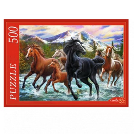Пазл 500 Табун диких лошадей Х500-2187