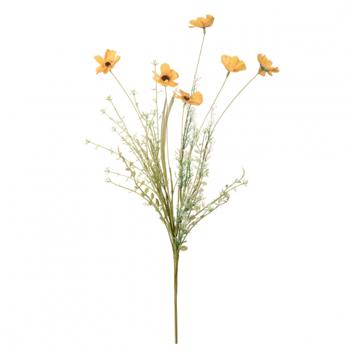 Искусственный цветок Ромашка желтая полевая