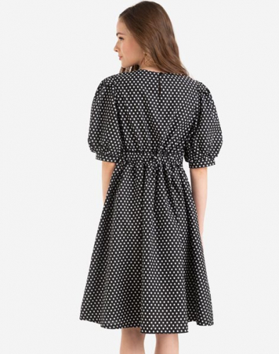 Платье GDR024172 цвет:черный/белый