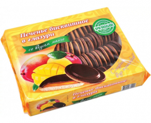 печенье бисквитное КиКо манго в темной глазури