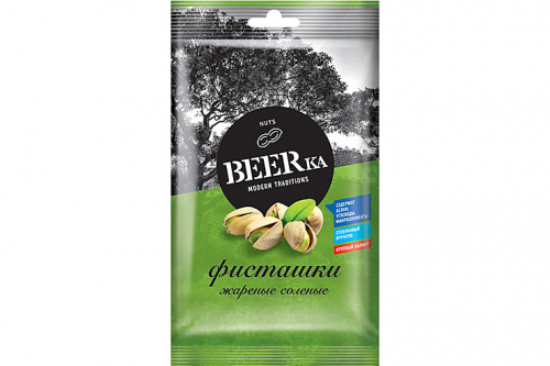 «Beerka», фисташки жареные, солёные, 80 г