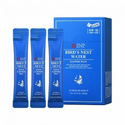 Ночная маска на основе ласточкиного гнезда SNP BIRD’S NEST WATER SLEEPING PACK 1 шт