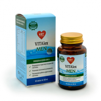 Vitalex Omega-3s Men. Органический комплекс нативных витаминов и минералов, разработанный с учётом особенностей мужского организма