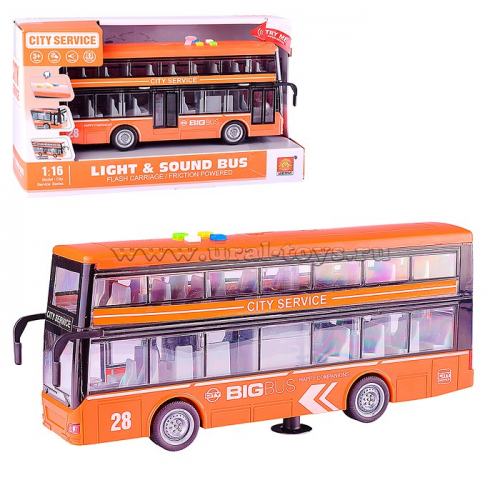 Автобус (инерц., свет, звук, на бат.) в коробке