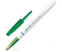 Ручка шариковая BRAUBERG офисная, толщ.письма 1мм, 141511, зеленая